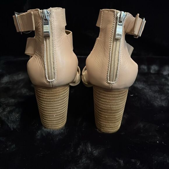 Steve Madden Tan Heels with Ankle Strap - Picture 5 of 11